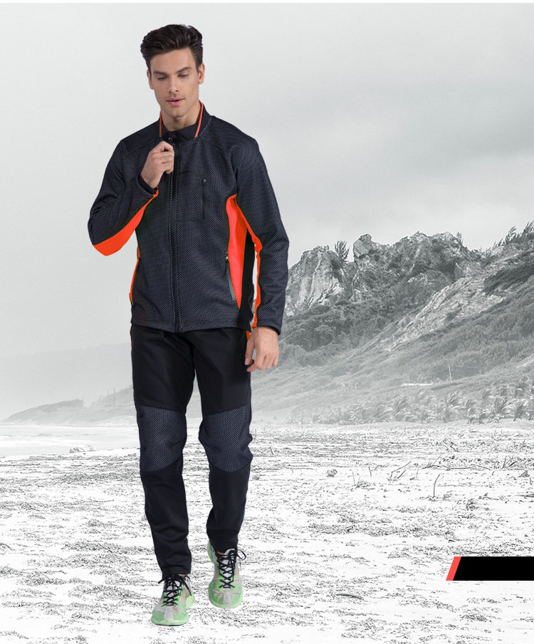 Factory Customize Winter Windpoof Men Cycling Jacket set Fleece Warm Thermal Bike Jacket with pant Bike jacket with pant set