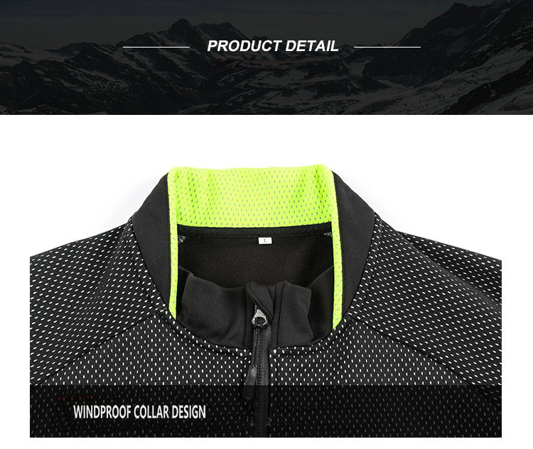 Factory Customize Winter Windpoof Men Cycling Jacket set Fleece Warm Thermal Bike Jacket with pant Bike jacket with pant set