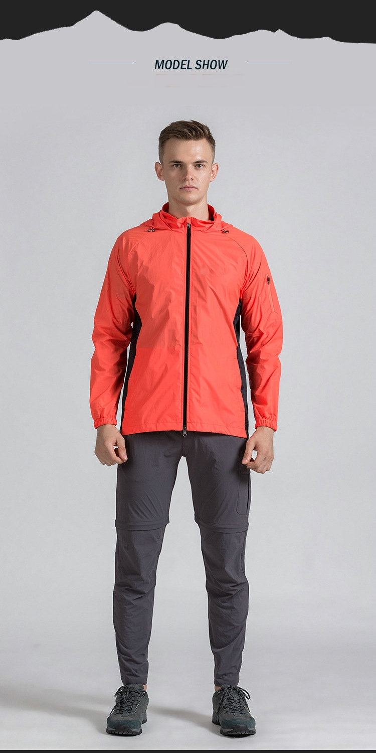 Factory Wholesale waterproof men cycling jacket customize Windbreaker outdoor hiking Jacket windproof windbreaker jacket
