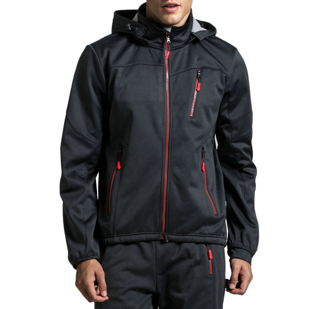 Factory Wholesale Winter Windpoof Mens Cycling Jacket Warm Thermal Waterproof Cycling Jacket Custom Hooded Fleece Bike Jacket