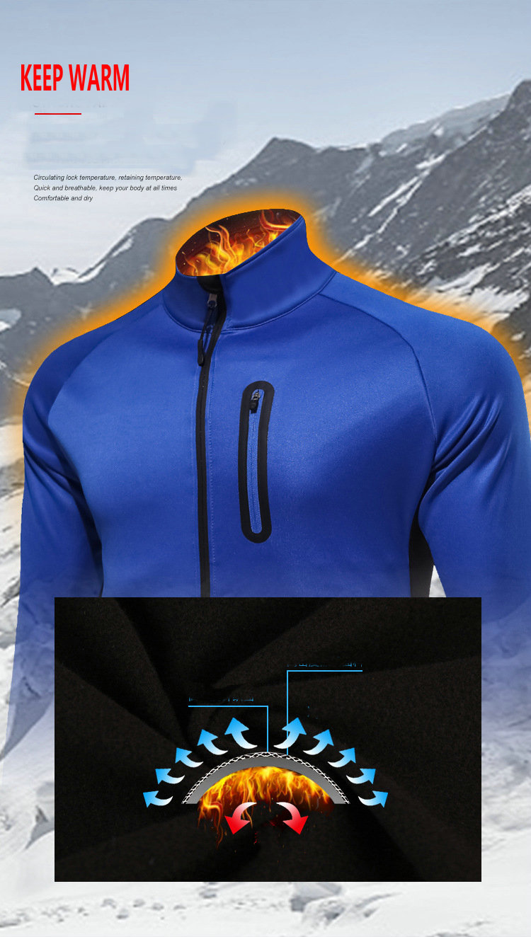 Factory wholesale waterproof winter men's cycling jersey customize bike jacket fleece warm cold weather windproof cycling jacket