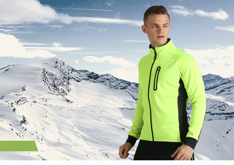 Factory wholesale waterproof winter men's cycling jersey customize bike jacket fleece warm cold weather windproof cycling jacket