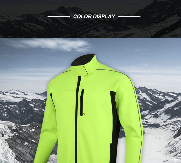 Factory waterproof winter men's cycling jersey fleece warm cold weather windproof cycling jacket customize winter bike jacket