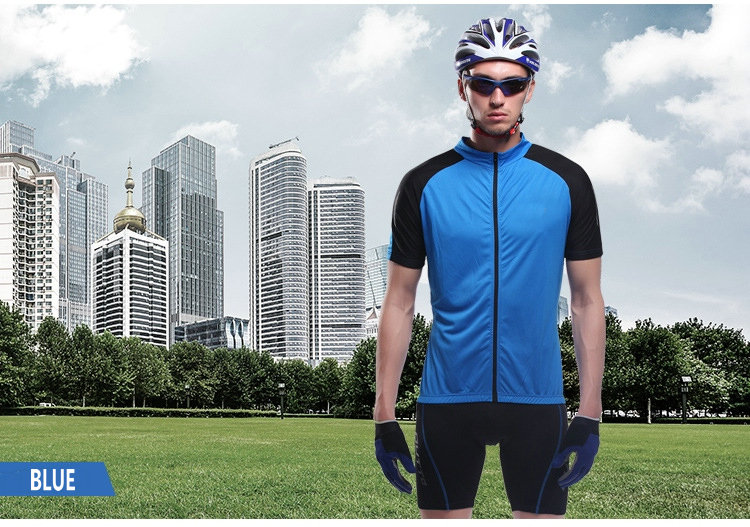 Factory Wholesale Moisture Wicking Cycling Jersey Bike Shirt Short Sleeves Rear Pocket Custom Breathable Quick Dry Biking Shirt
