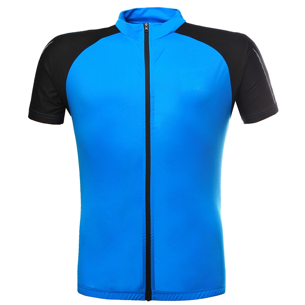 Factory Wholesale Moisture Wicking Cycling Jersey Bike Shirt Short Sleeves Rear Pocket Custom Breathable Quick Dry Biking Shirt