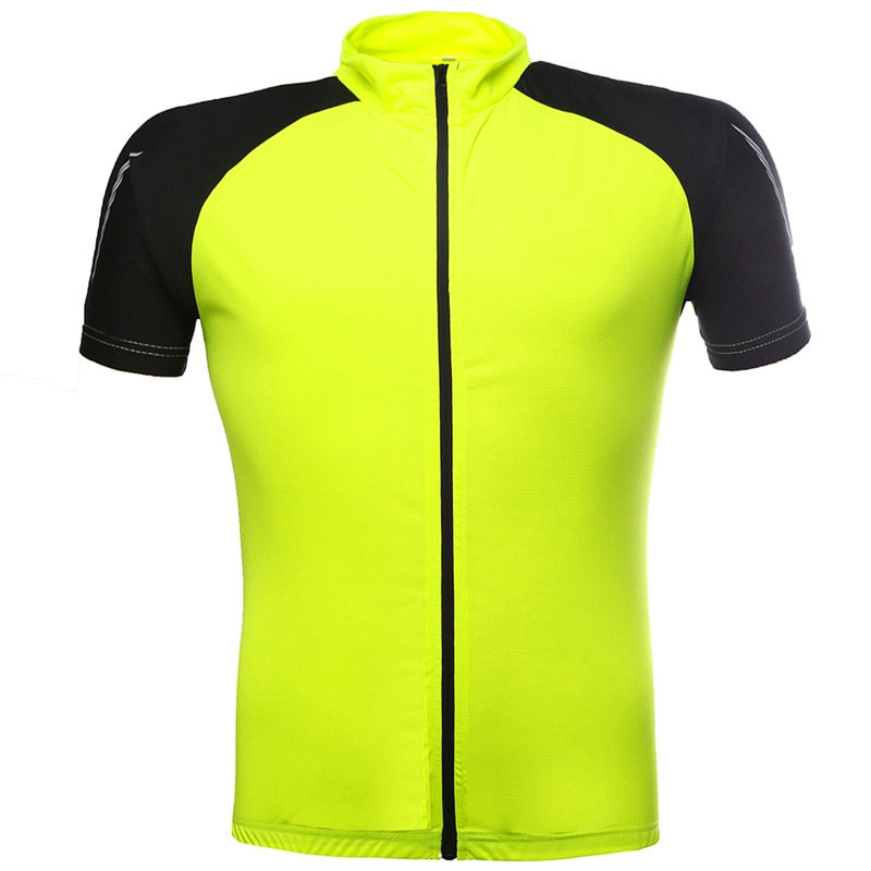 Factory Wholesale Moisture Wicking Cycling Jersey Bike Shirt Short Sleeves Rear Pocket Custom Breathable Quick Dry Biking Shirt