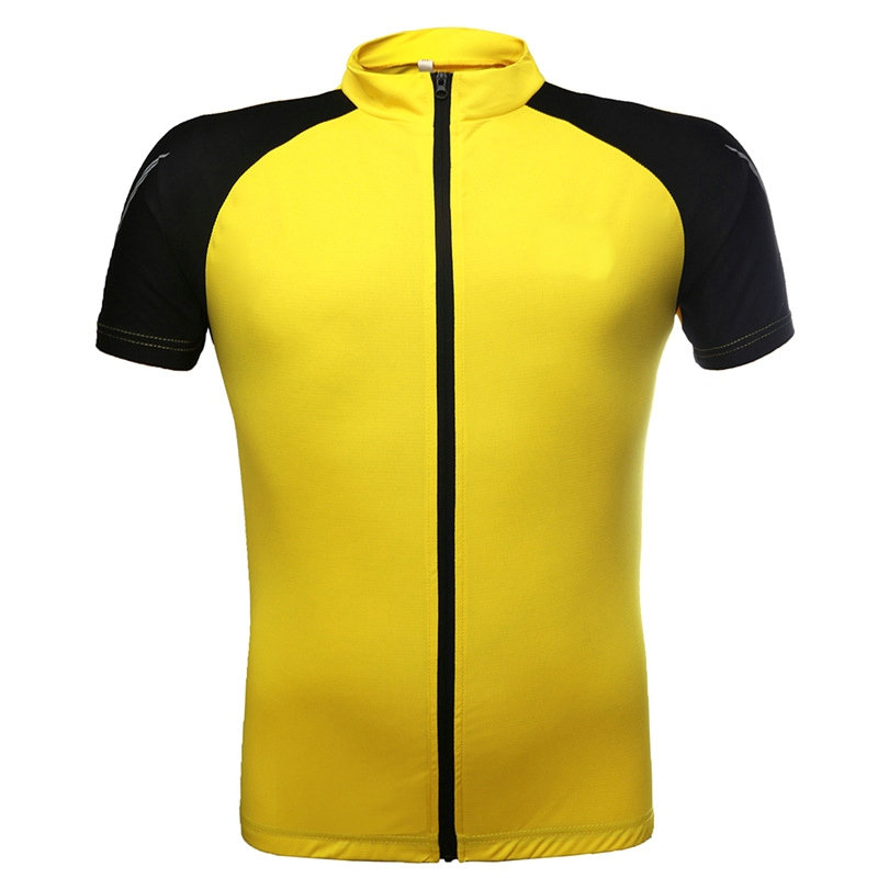 Factory Wholesale Moisture Wicking Cycling Jersey Bike Shirt Short Sleeves Rear Pocket Custom Breathable Quick Dry Biking Shirt