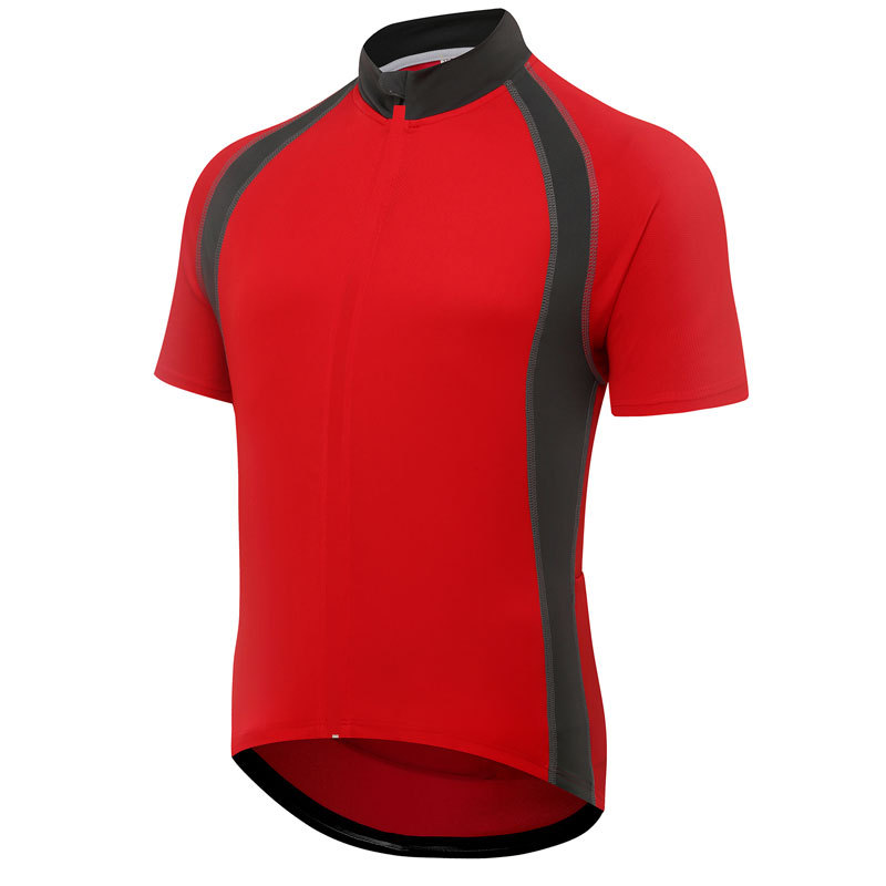 Wholesale Men's Short Sleeve Cycling Jersey Quick Dry Breathable Biking Shirt with Rear Pocket Customize Bike Jersey Bike Shirt