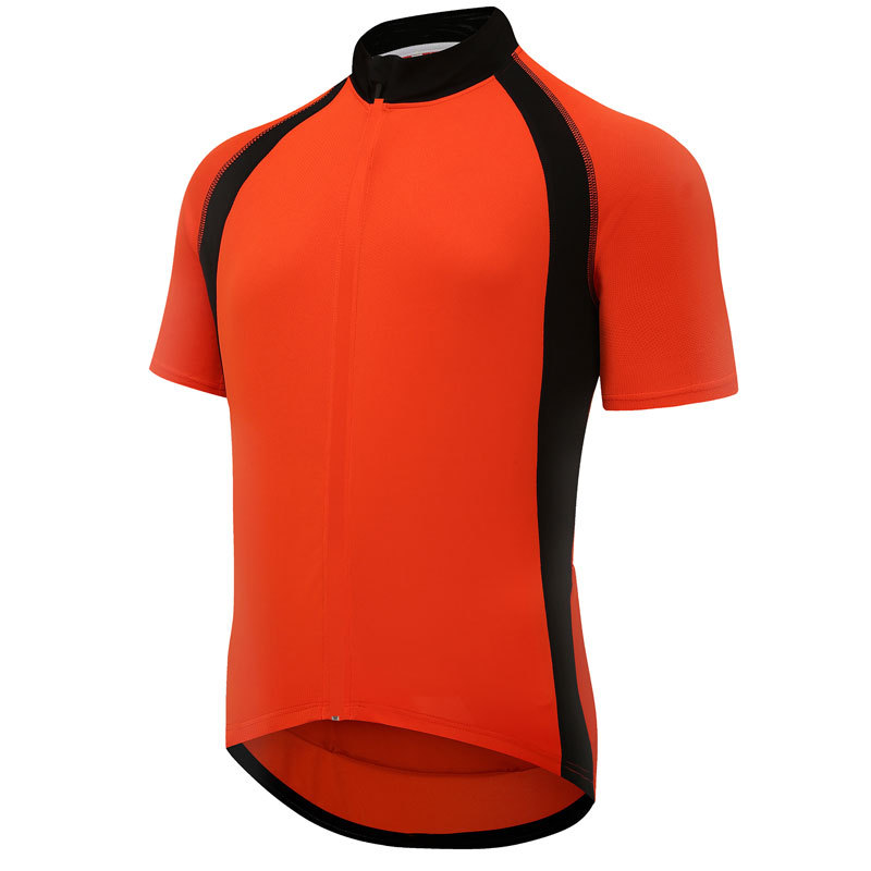 Wholesale Men's Short Sleeve Cycling Jersey Quick Dry Breathable Biking Shirt with Rear Pocket Customize Bike Jersey Bike Shirt