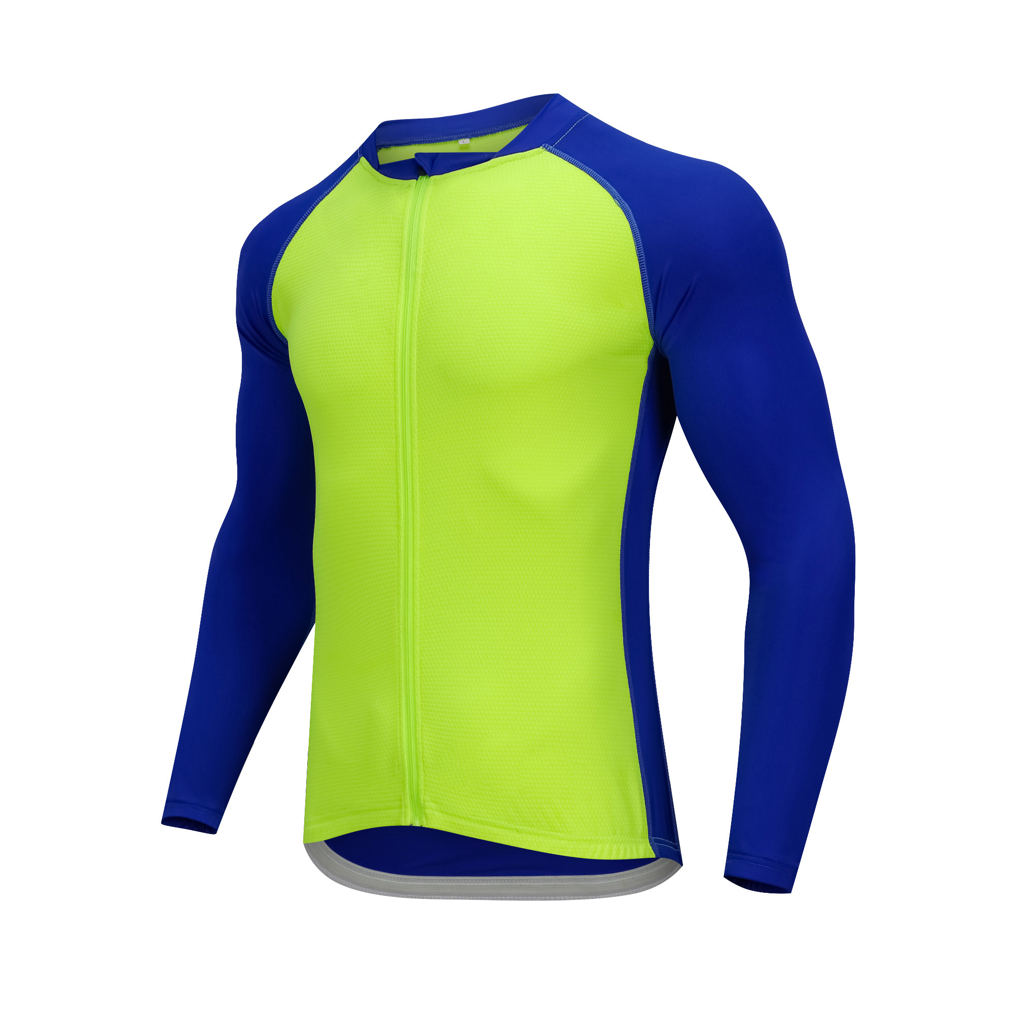 Factory Wholesale Men's Long Sleeve Cycling Jersey Customize Bike Jersey Moisture Wicking Zipper Long Sleeves MTB Bike Shirt
