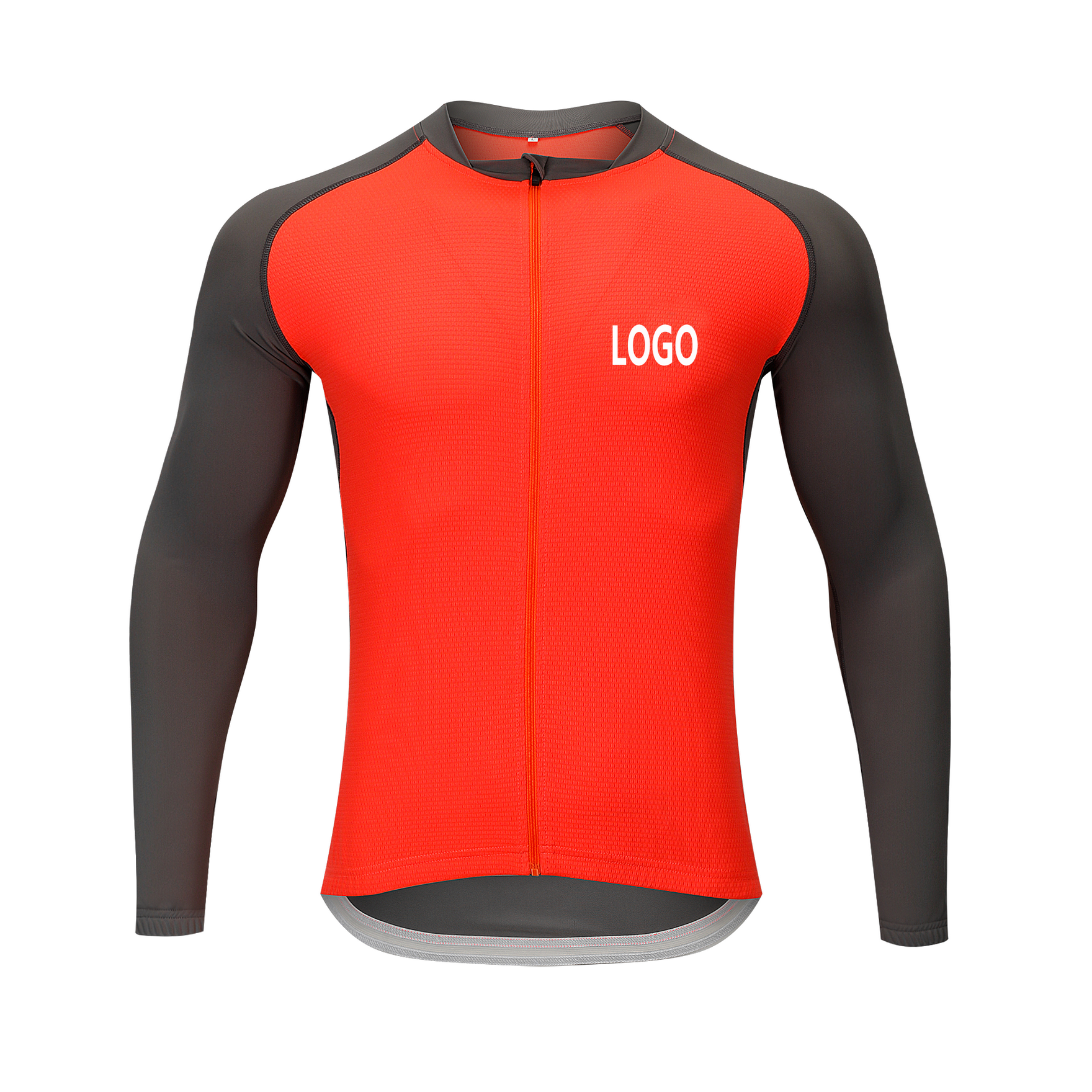Factory Wholesale Men's Long Sleeve Cycling Jersey Customize Bike Jersey Moisture Wicking Zipper Long Sleeves MTB Bike Shirt
