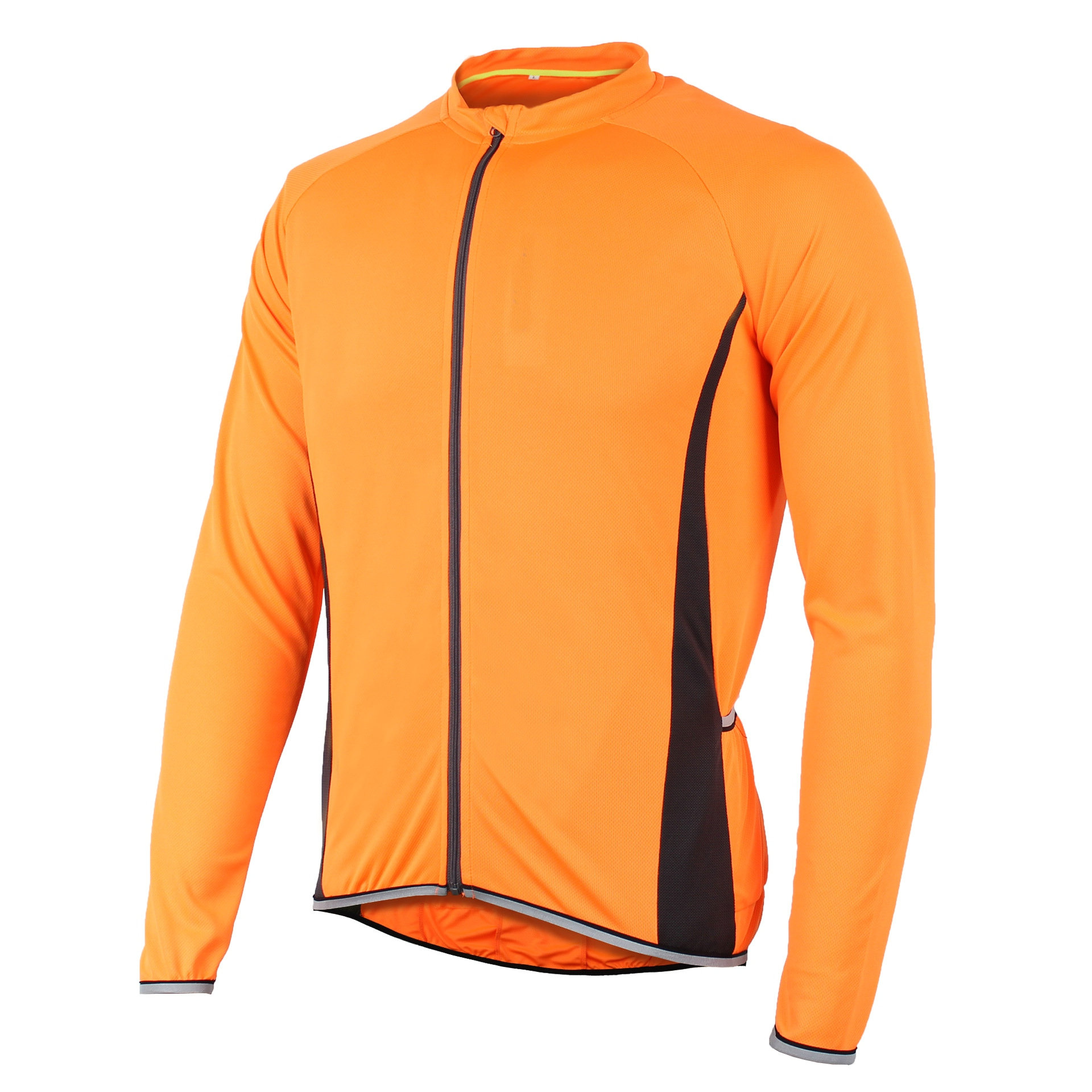 Factory Wholesale Men's Long Sleeve Cycling Jersey Customize Bike Jersey Moisture Wicking Quick Dry Bike Shirt Cycling Shirt