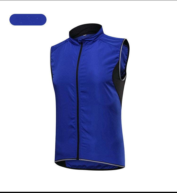 Wholesale Custom Men Lightweight Cycling Vest Windproof Waterproof Sleeveless Cycling Jacket Hiking Running Golf Cycling Vest
