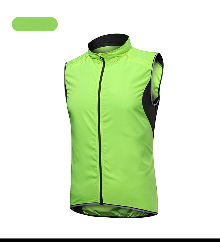 Wholesale Custom Men Lightweight Cycling Vest Windproof Waterproof Sleeveless Cycling Jacket Hiking Running Golf Cycling Vest