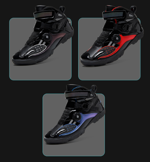 factory wholesale plus size motorcycle boots cycling shoes wear resistant and breathable racing shoes motorcycle shoes