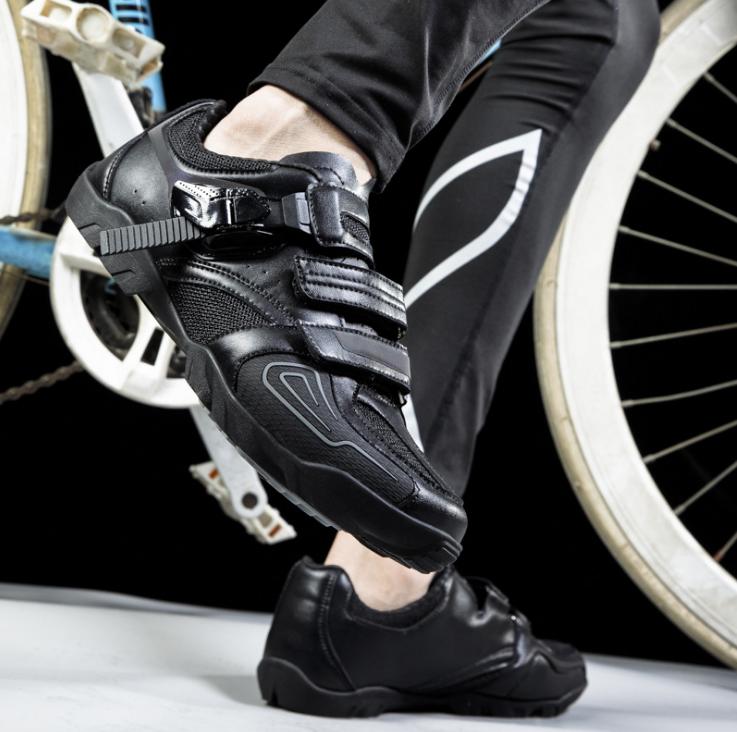 Men's and women's cycling shoes lockless anti slip wear resistant leisure road mountain bike shoes