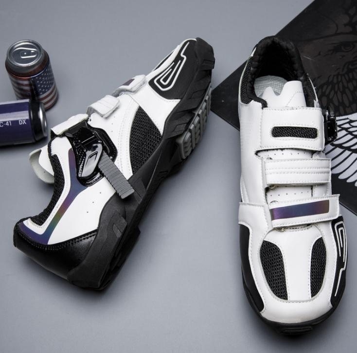 Men's and women's cycling shoes lockless anti slip wear resistant leisure road mountain bike shoes