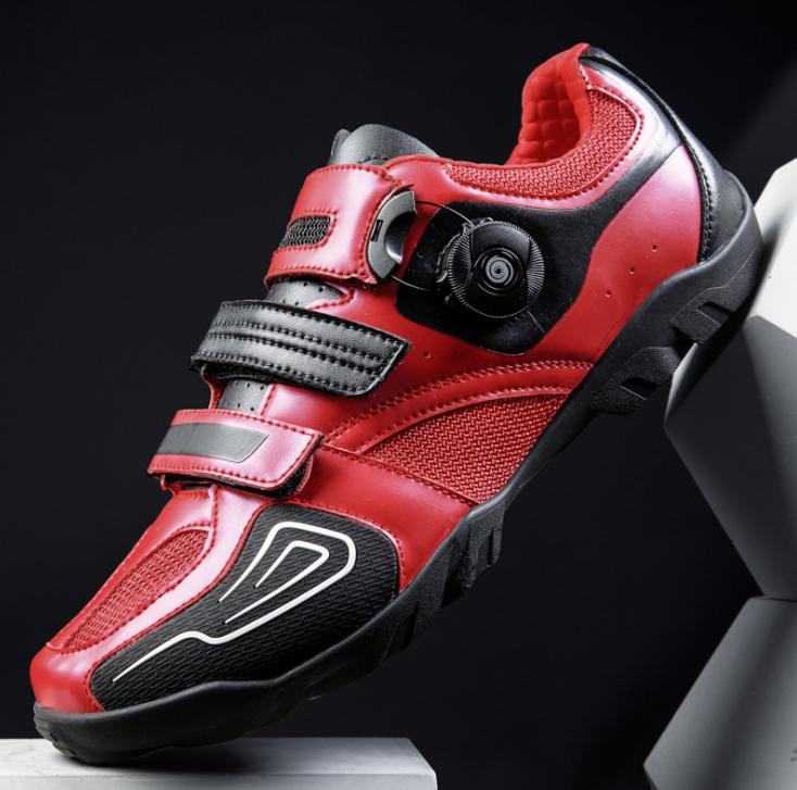 Men's and women's cycling shoes lockless anti slip wear resistant leisure road mountain bike shoes