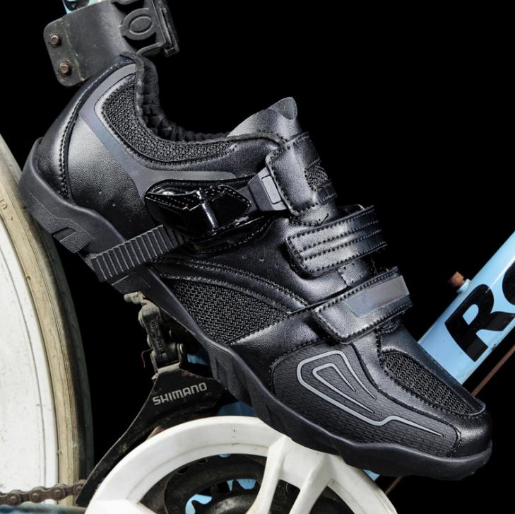 Men's and women's cycling shoes lockless anti slip wear resistant leisure road mountain bike shoes