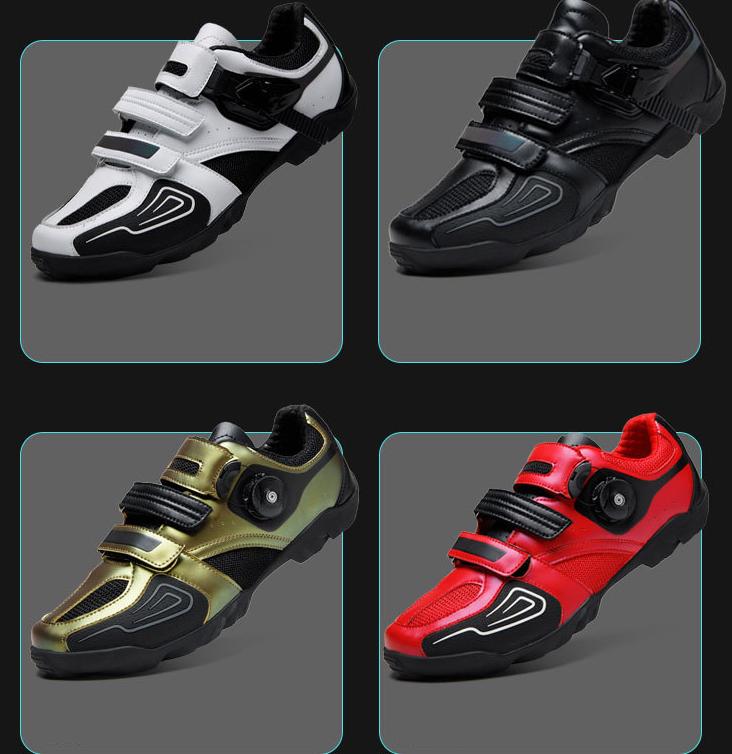 Men's and women's cycling shoes lockless anti slip wear resistant leisure road mountain bike shoes