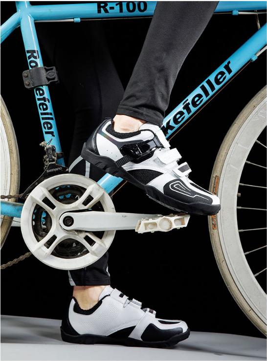 Men's and women's cycling shoes lockless anti slip wear resistant leisure road mountain bike shoes