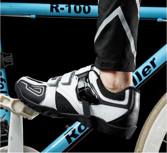 Men's and women's cycling shoes lockless anti slip wear resistant leisure road mountain bike shoes