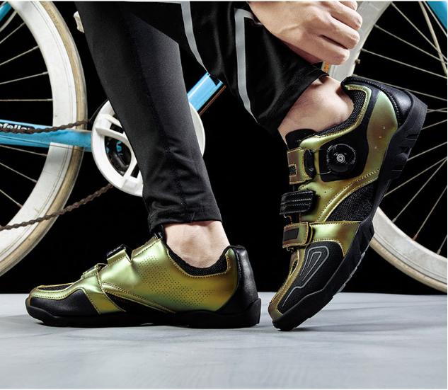 Men's and women's cycling shoes lockless anti slip wear resistant leisure road mountain bike shoes