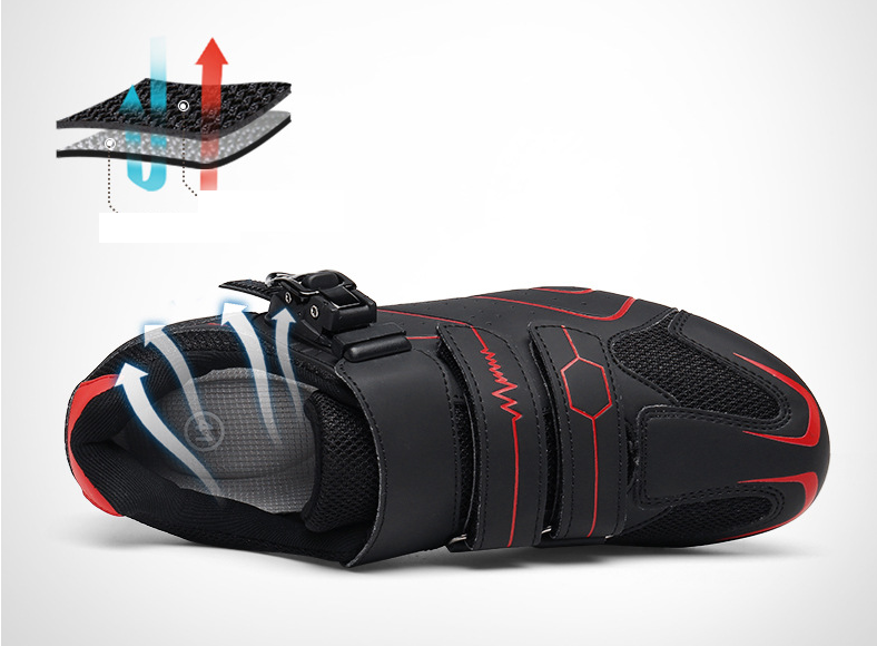 Factory Wholesale Highway lock road bike shoes outdoor road cycling shoes antiskid Compatible Riding Shoes for indoor or outdoor