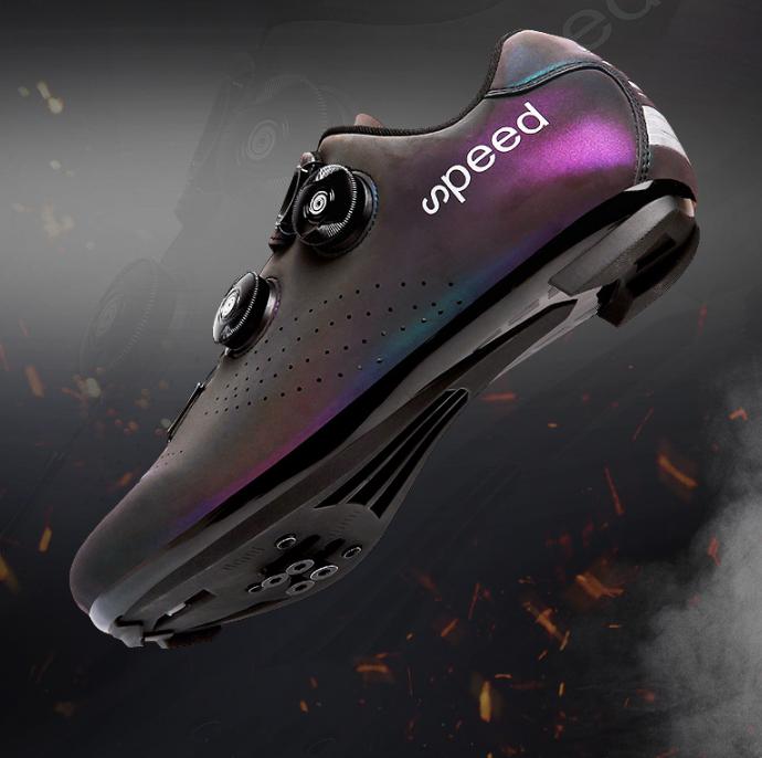 Factory Wholesale Men's Road Bike Cycling Shoes Riding Shoes with SPD for Men Lock Bike Shoes