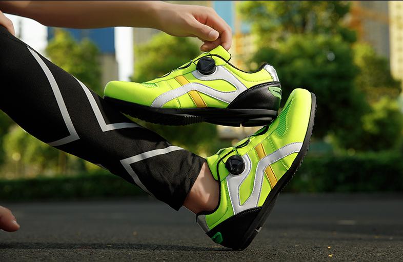 Factory wholesale plus size cycling shoes men and women road bike shoes night safety reflective strip Bike shoes