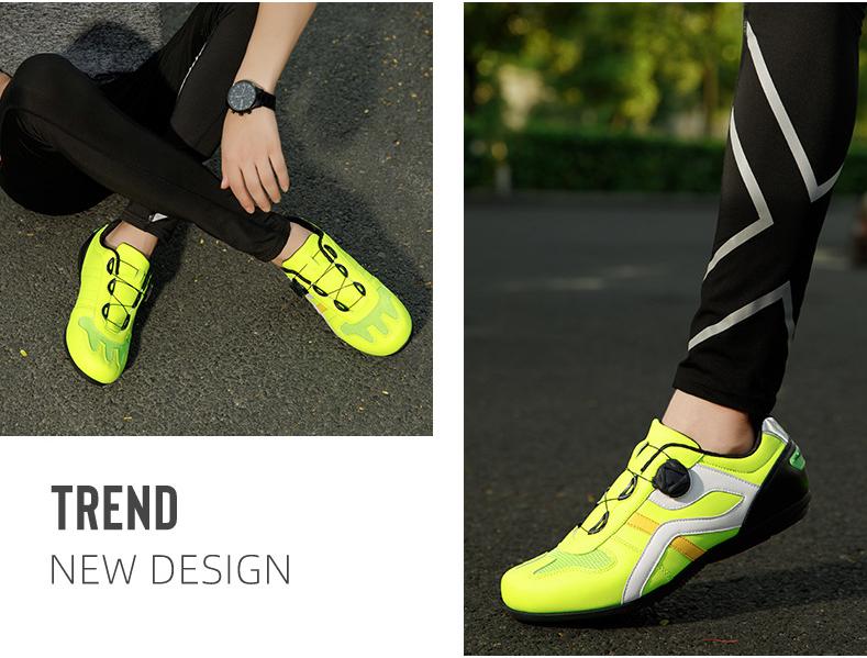 Factory wholesale plus size cycling shoes men and women road bike shoes night safety reflective strip Bike shoes
