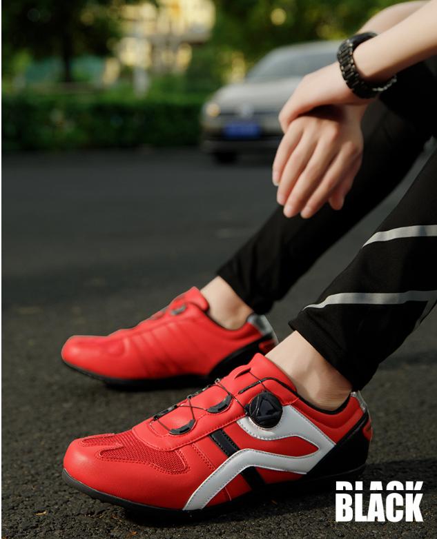 Factory wholesale plus size cycling shoes men and women road bike shoes night safety reflective strip Bike shoes