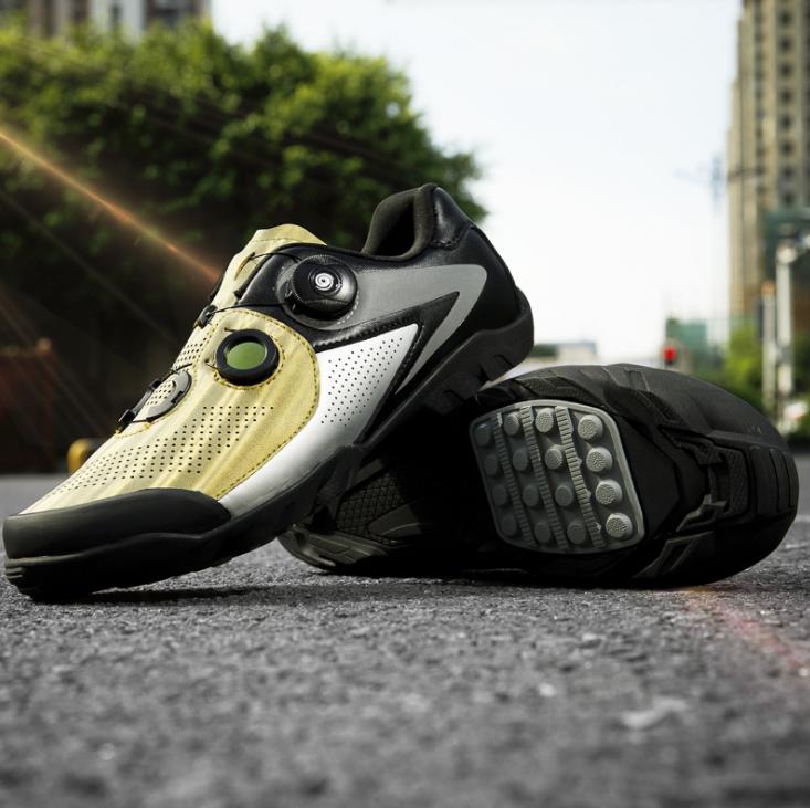 New design reflective cycling shoes men and women road bike shoes unlocked antiskid durable mountain bike shoes