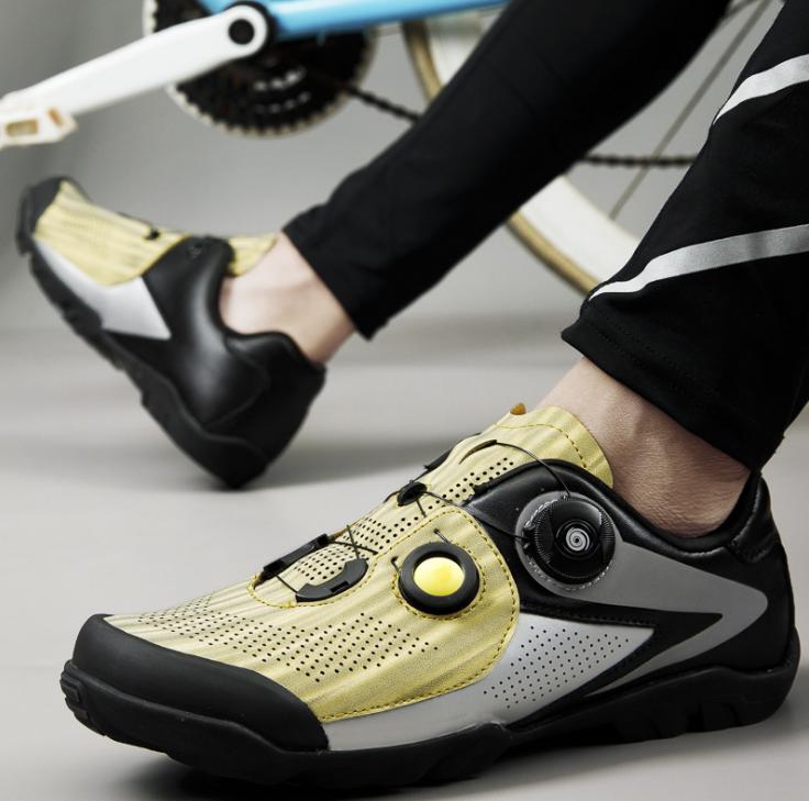 New design reflective cycling shoes men and women road bike shoes unlocked antiskid durable mountain bike shoes
