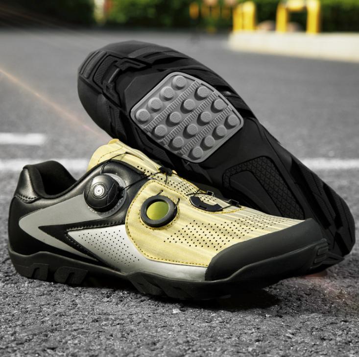 New design reflective cycling shoes men and women road bike shoes unlocked antiskid durable mountain bike shoes