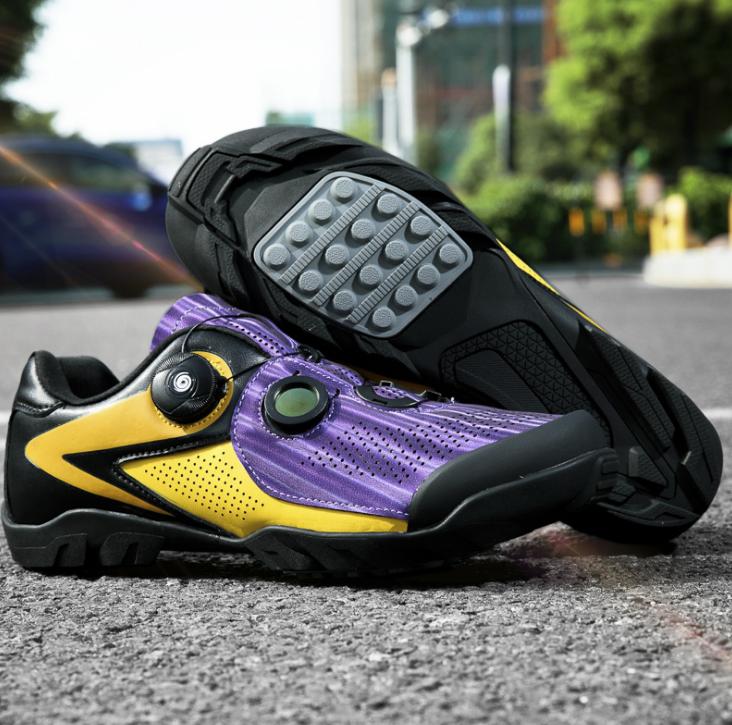 New design reflective cycling shoes men and women road bike shoes unlocked antiskid durable mountain bike shoes