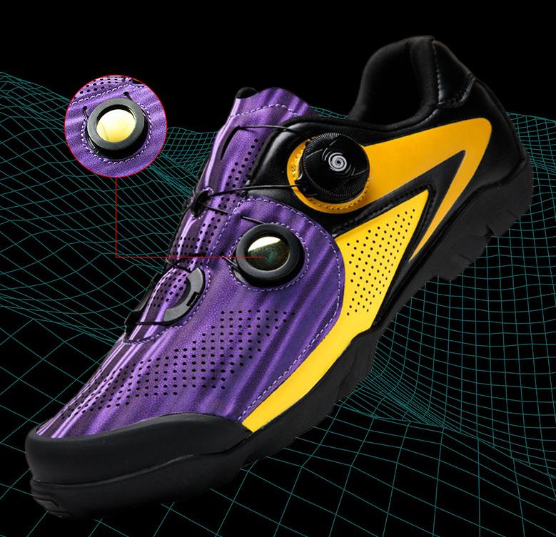 New design reflective cycling shoes men and women road bike shoes unlocked antiskid durable mountain bike shoes