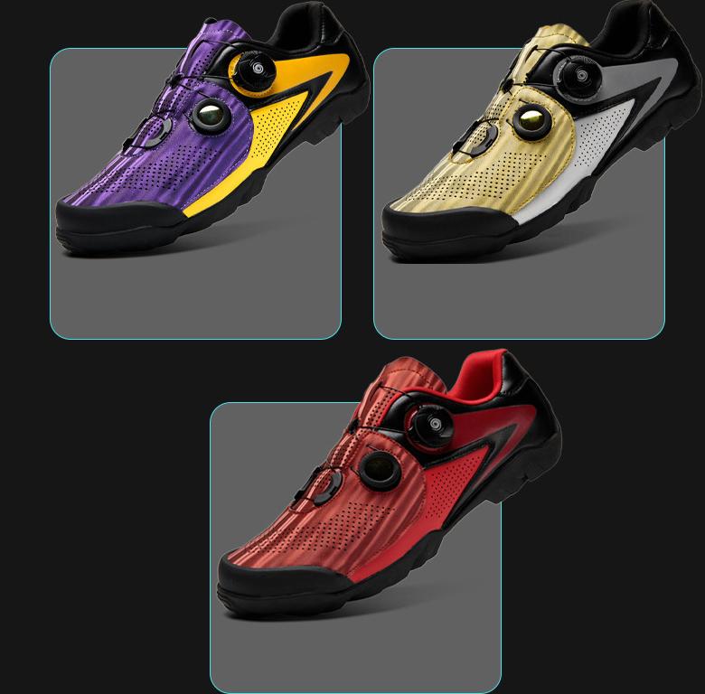 New design reflective cycling shoes men and women road bike shoes unlocked antiskid durable mountain bike shoes