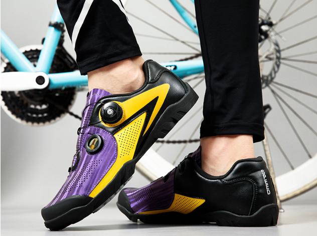 New design reflective cycling shoes men and women road bike shoes unlocked antiskid durable mountain bike shoes