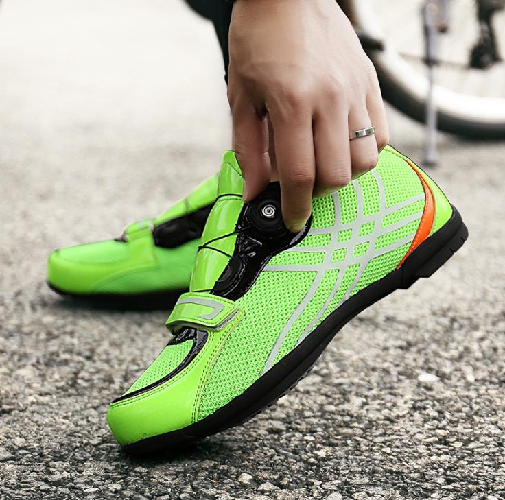 Factory Wholesale unlocked road bike shoes men's and women's riding shoes mesh breathable unlocked cycling shoes