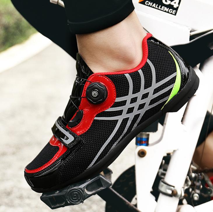 Factory Wholesale unlocked road bike shoes men's and women's riding shoes mesh breathable unlocked cycling shoes
