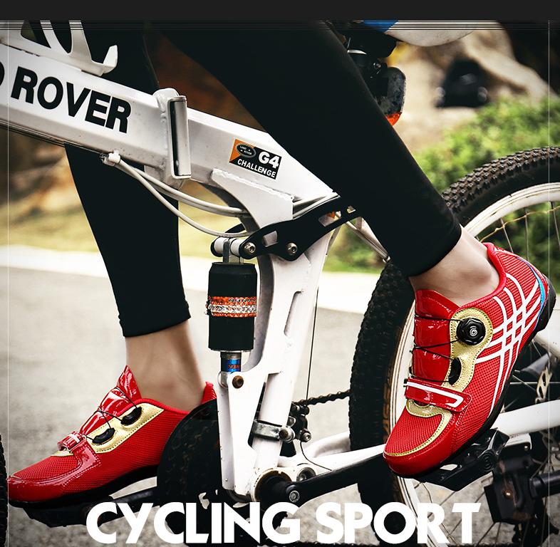 Factory Wholesale unlocked road bike shoes men's and women's riding shoes mesh breathable unlocked cycling shoes