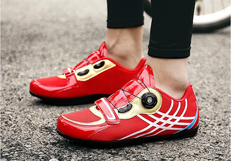 Factory Wholesale unlocked road bike shoes men's and women's riding shoes mesh breathable unlocked cycling shoes