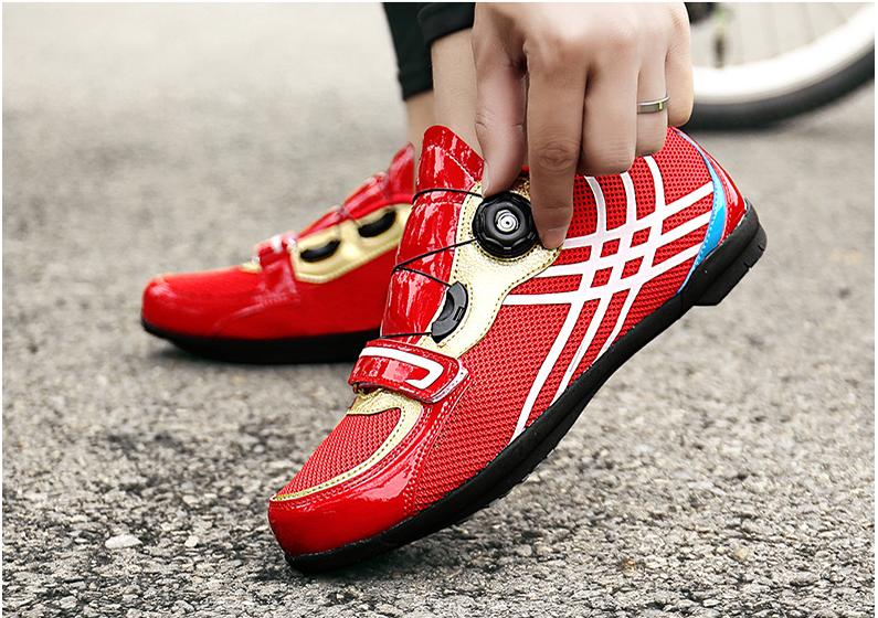 Factory Wholesale unlocked road bike shoes men's and women's riding shoes mesh breathable unlocked cycling shoes