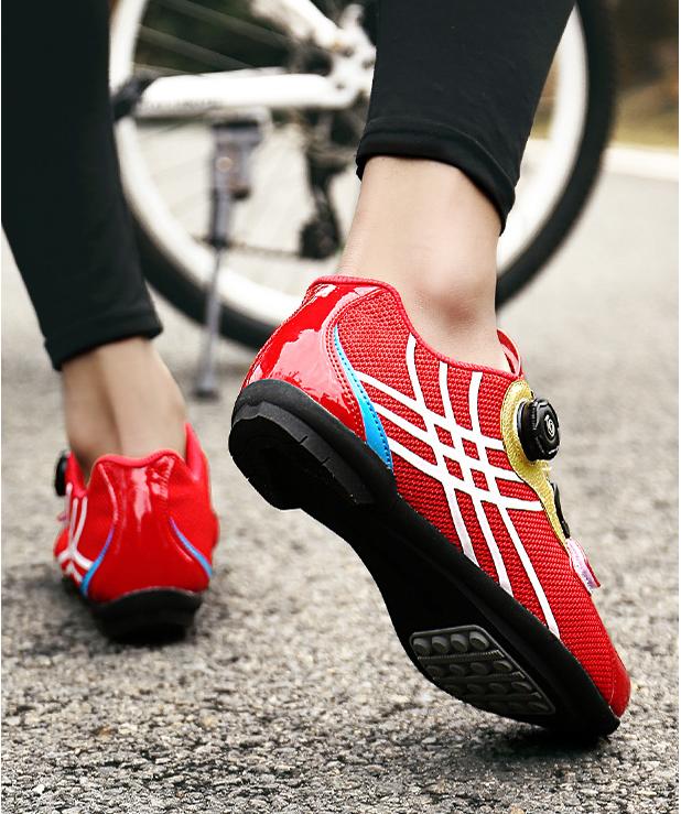 Factory Wholesale unlocked road bike shoes men's and women's riding shoes mesh breathable unlocked cycling shoes