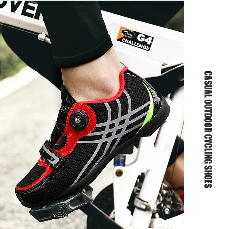 Factory Wholesale unlocked road bike shoes men's and women's riding shoes mesh breathable unlocked cycling shoes