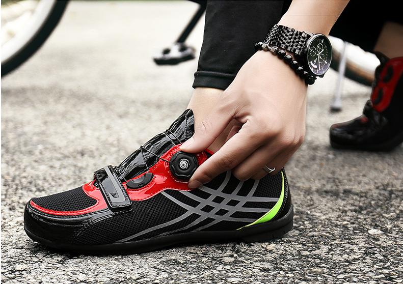 Factory Wholesale unlocked road bike shoes men's and women's riding shoes mesh breathable unlocked cycling shoes