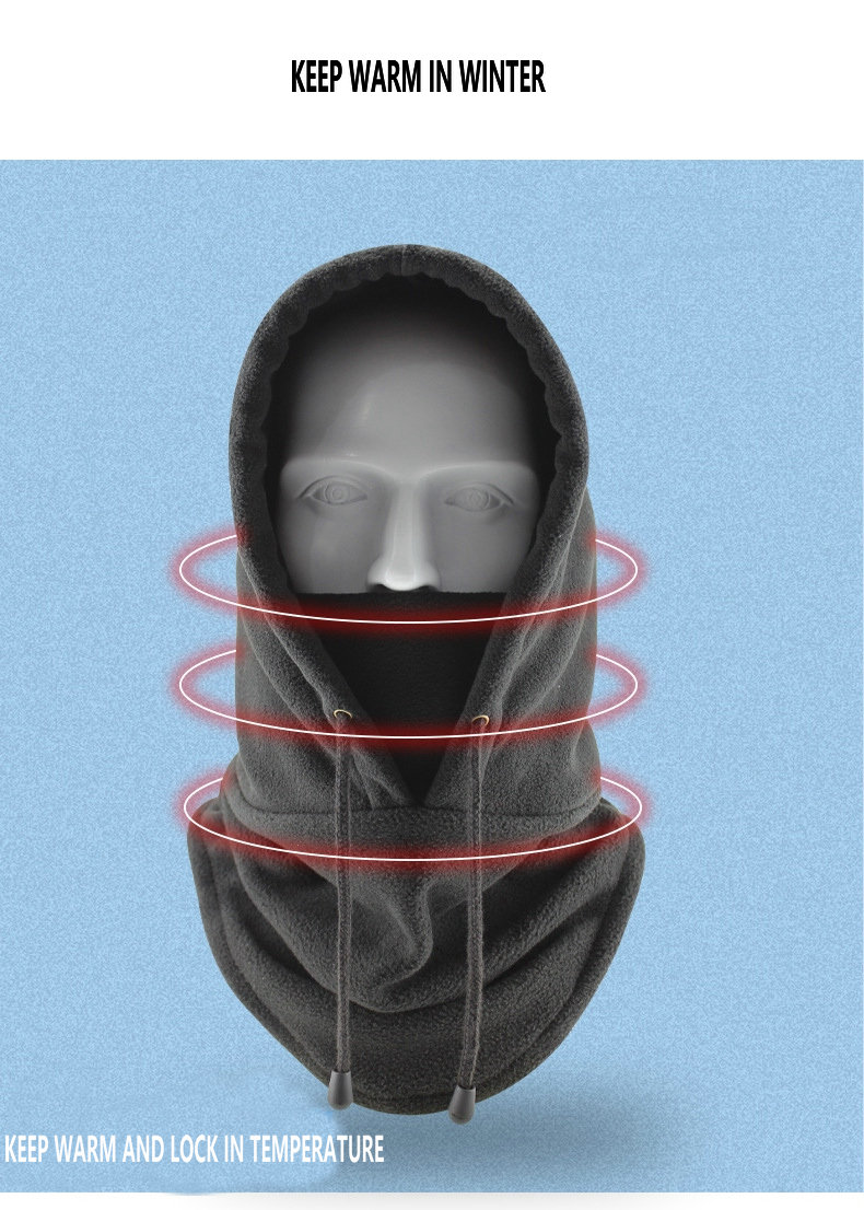 Factory Wholesale Cold Weather Balaclava Hood Outdoor Ski Hat Cycling Motorcycle Windproof Winter Balaclava Hat Warm Fleece Hood