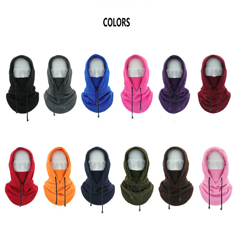 Factory Wholesale Cold Weather Balaclava Hood Outdoor Ski Hat Cycling Motorcycle Windproof Winter Balaclava Hat Warm Fleece Hood