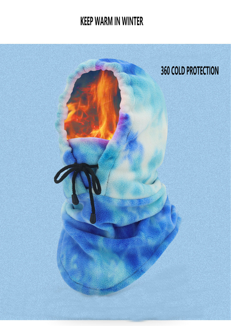 Factory Wholesale Winter Hat With Draw String Thermal Fleece Balaclava Ski Face Mask Soft Warm Winter Balaclava Winter hood